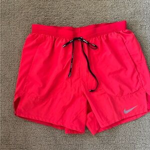 Nike Dri-FIT Bright Red Shorts 5 inch inseam